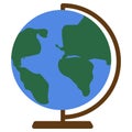 School Globe, earth model icon, vector illustration Royalty Free Stock Photo