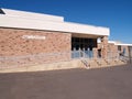 School gymnasium entrance Royalty Free Stock Photo