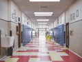 School hallway interior