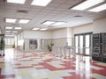 School hallway interior Royalty Free Stock Photo