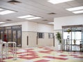 School hallway interior