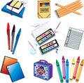 School Icons Royalty Free Stock Photo