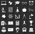 School icons. Vector set.