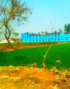 School of India and field picture and beautiful ground tree trees and wheat tree and students of school