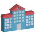 School Isolated Vector Icon Editable Royalty Free Stock Photo