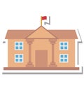School Isolated Vector Icon Editable Royalty Free Stock Photo