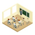 School Isometric Illustration