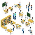 School Isometric Set