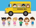 School Kid Back to School Children Vector Illustration