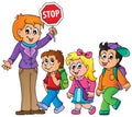 School kids theme image 1 Royalty Free Stock Photo