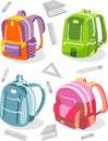 School Knapsack Set