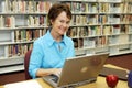 School Library - Teacher Royalty Free Stock Photo