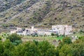 School look like fortress in Khertvisi. Georgia