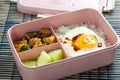 School lunch bento box set Royalty Free Stock Photo