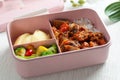 School lunch bento box set Royalty Free Stock Photo