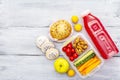 School lunch box. Back to school concept Royalty Free Stock Photo