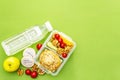 School lunch box. Back to school concept Royalty Free Stock Photo