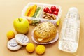 School lunch box. Back to school concept Royalty Free Stock Photo