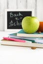 School lunch box with sandwich, fruits and nuts