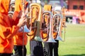 School marching band sport day parade