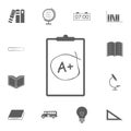 school mark-up icon. Detailed set of Education icons. Premium quality graphic design sign. One of the collection icons for website