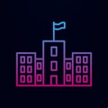 School nolan icon. Simple thin line, outline vector of school icons for ui and ux, website or mobile application