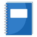 School Notebook Flat Icon Isolated on White