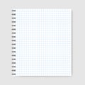 School notebook paper background, vector illustration EPS.