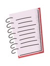 School notebook spiral exercise book Royalty Free Stock Photo