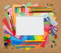 School and office accessories Royalty Free Stock Photo