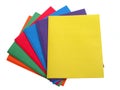 School & Office: Stack of Multi Colored Folders Royalty Free Stock Photo