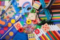 School and office supplies, back to school Royalty Free Stock Photo