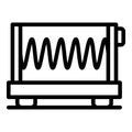 School oscilloscope icon, outline style