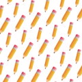 school pencils pattern background vector illustration Royalty Free Stock Photo