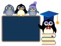 School penguins theme image 1 Royalty Free Stock Photo