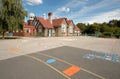 Primary School Playground and Building Royalty Free Stock Photo