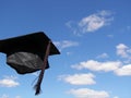 airborne black graduation cap