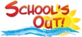 School`s Out Logo Royalty Free Stock Photo