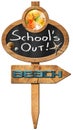 School's Out - Sign for Beach