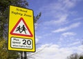 School Safety Warning Sign Royalty Free Stock Photo