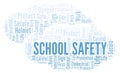 School Safety word cloud. Royalty Free Stock Photo