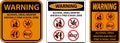 School Security Sign Warning, Alcohol, Drug, Weapon And Bully Free School Zone Royalty Free Stock Photo