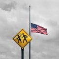 School Shooting Tragedy Royalty Free Stock Photo