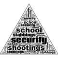 School Shootings Stabbings Europe and UK Abstract Background Illustration