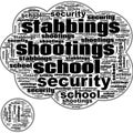 School Shootings Stabbings Europe and UK Abstract Background Illustration