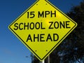 School Speed Limit Warning Sign