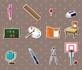School stickers Royalty Free Stock Photo
