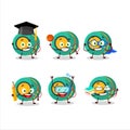 School student of kids yoyo cartoon character with various expressions