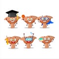 School student of niscalo cartoon character with various expressions