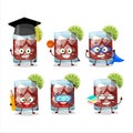 School student of sazerac cartoon character with various expressions